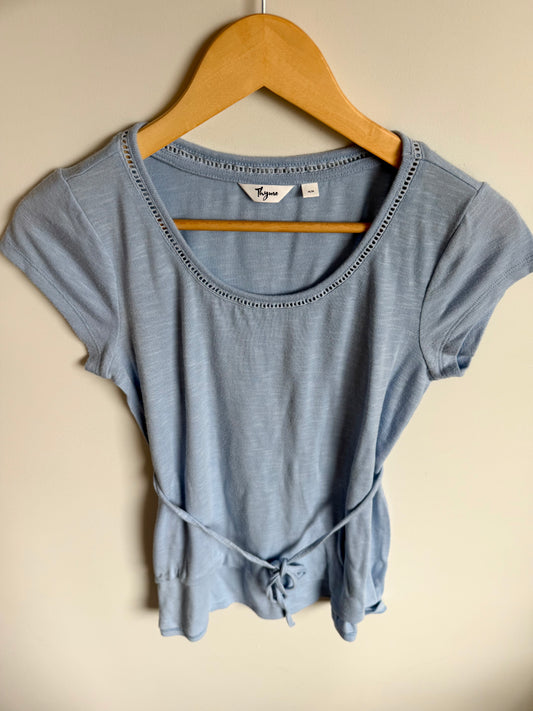 Dusty Blue Maternity Top / Medium
