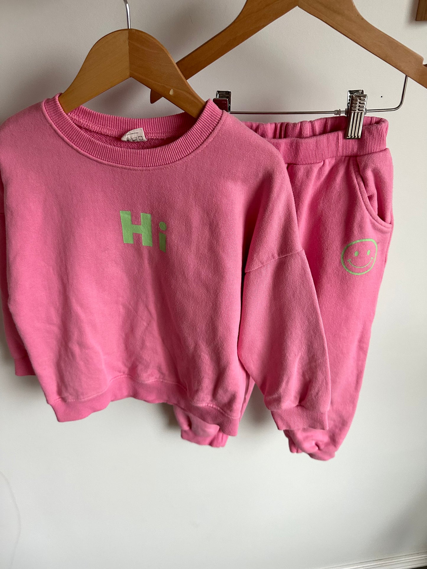 Pink Hi Crew + Joggers Set (PLAY)/ 5 years
