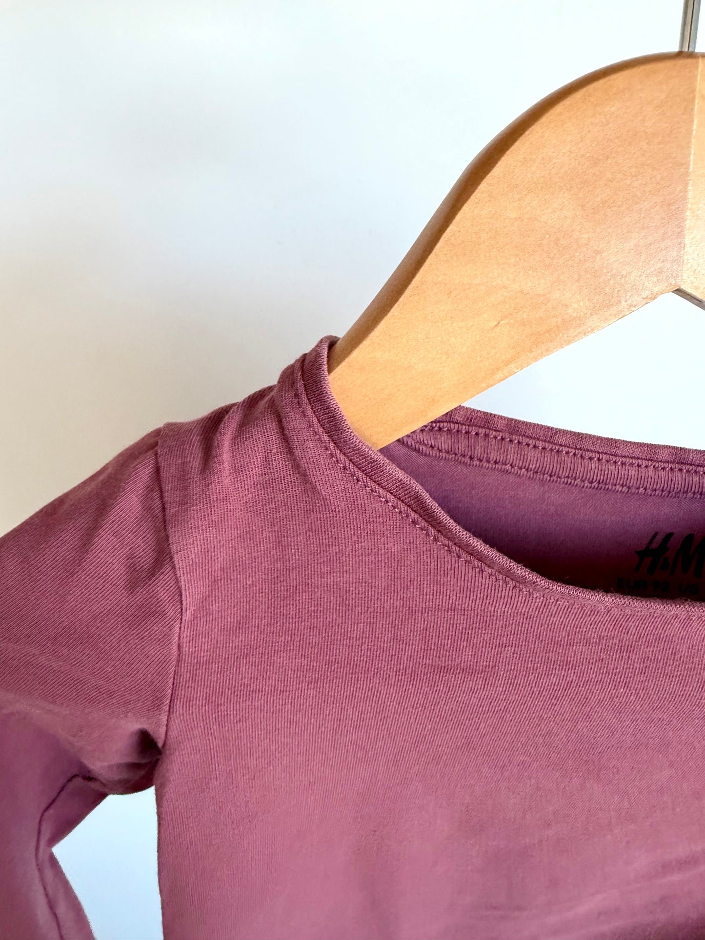 H&M Plum Long Sleeve Top / 18-24m