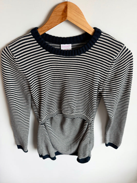 Striped Nursing Maternity Sweater / Small