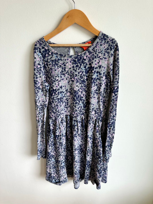 Grey Floral Dress / 14 years