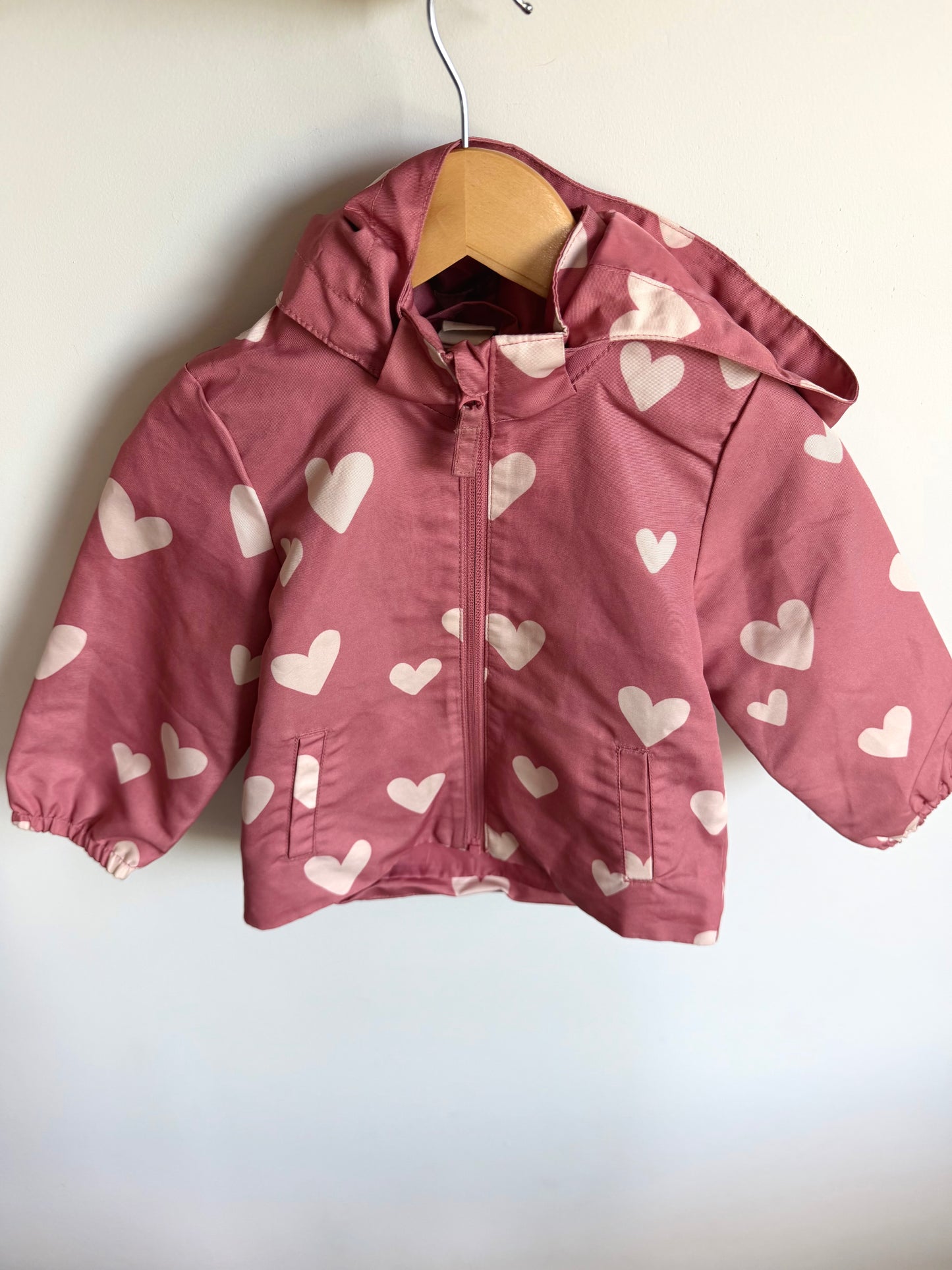H&M Blush Heart Jacket / 12-18m