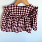 Checkered Grape Long Sleeve Top / 18-24m