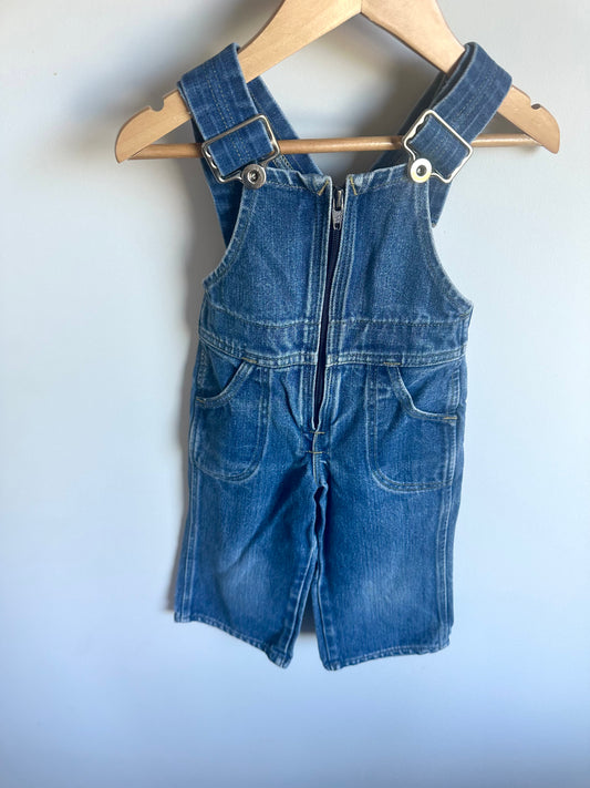 Denim Zip Overalls / 2T
