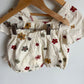Zara Embroidered Flower Top + Shorts Set / 5 years