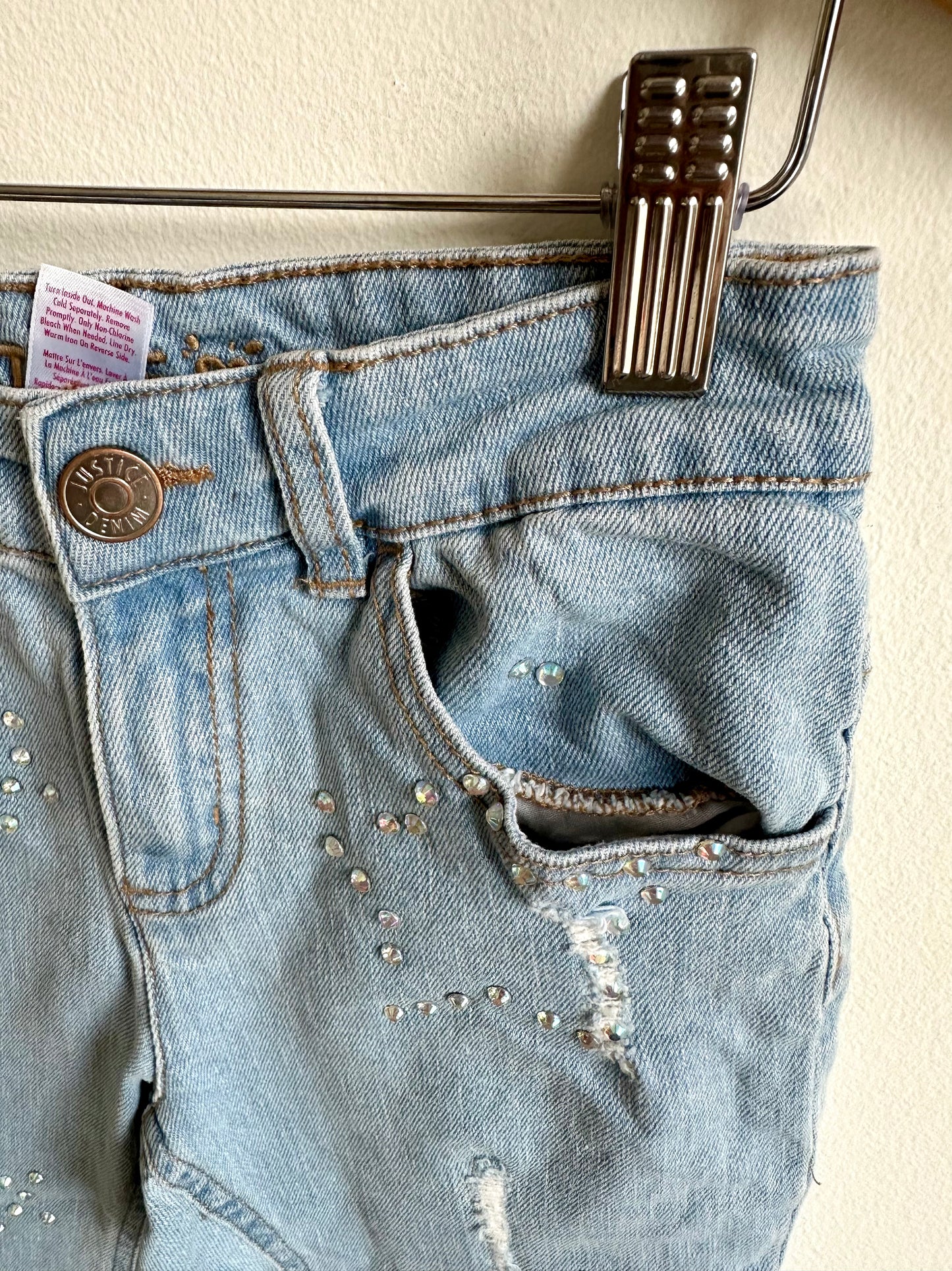 Distressed Gem Jeans  / 10 years