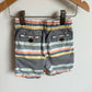 Stripe Colors on Grey Shorts / 12-18m