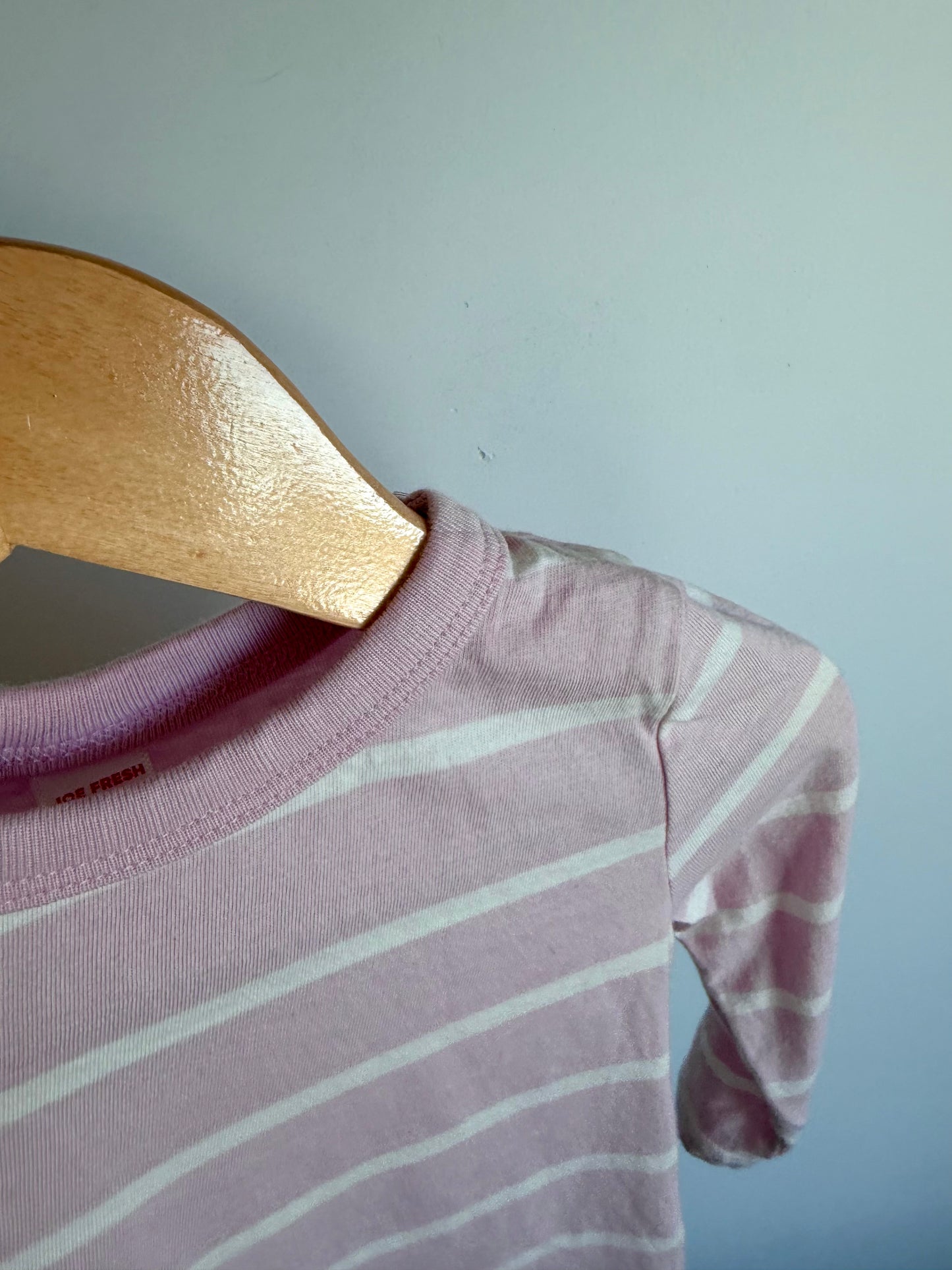 Pink Long Sleeve Striped Top / 12-18m