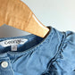 Chambray Ruffle Long Sleeve Top / 2T