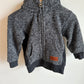 Thick Grey Quiksilver Zip Hoodie / 2T