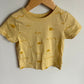 Organic Yellow Patterned T-shirt / 2T