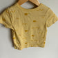 Organic Yellow Patterned T-shirt / 2T