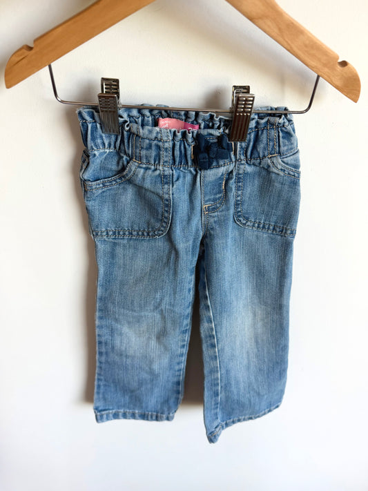 Chambray Slightly Flared Pants / 2T
