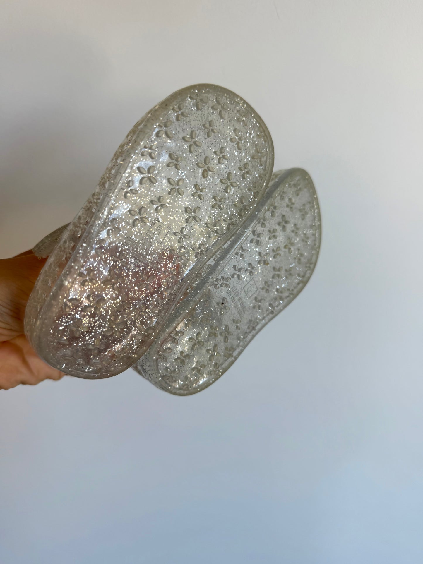 Floral Clear Jelly Sandals / Size 5 Toddler