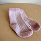 Striped Pink Socks / 3-6m?