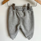 Grey Sweatpants with Black Zipper / 9-12m