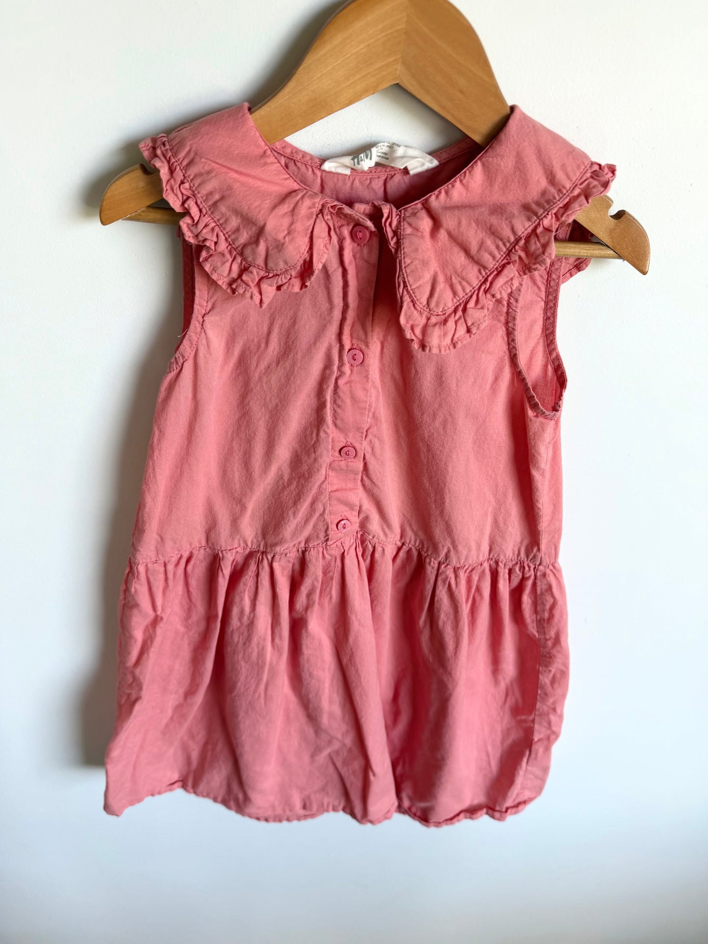 H&M Blush Collared Dress / 6-7 years