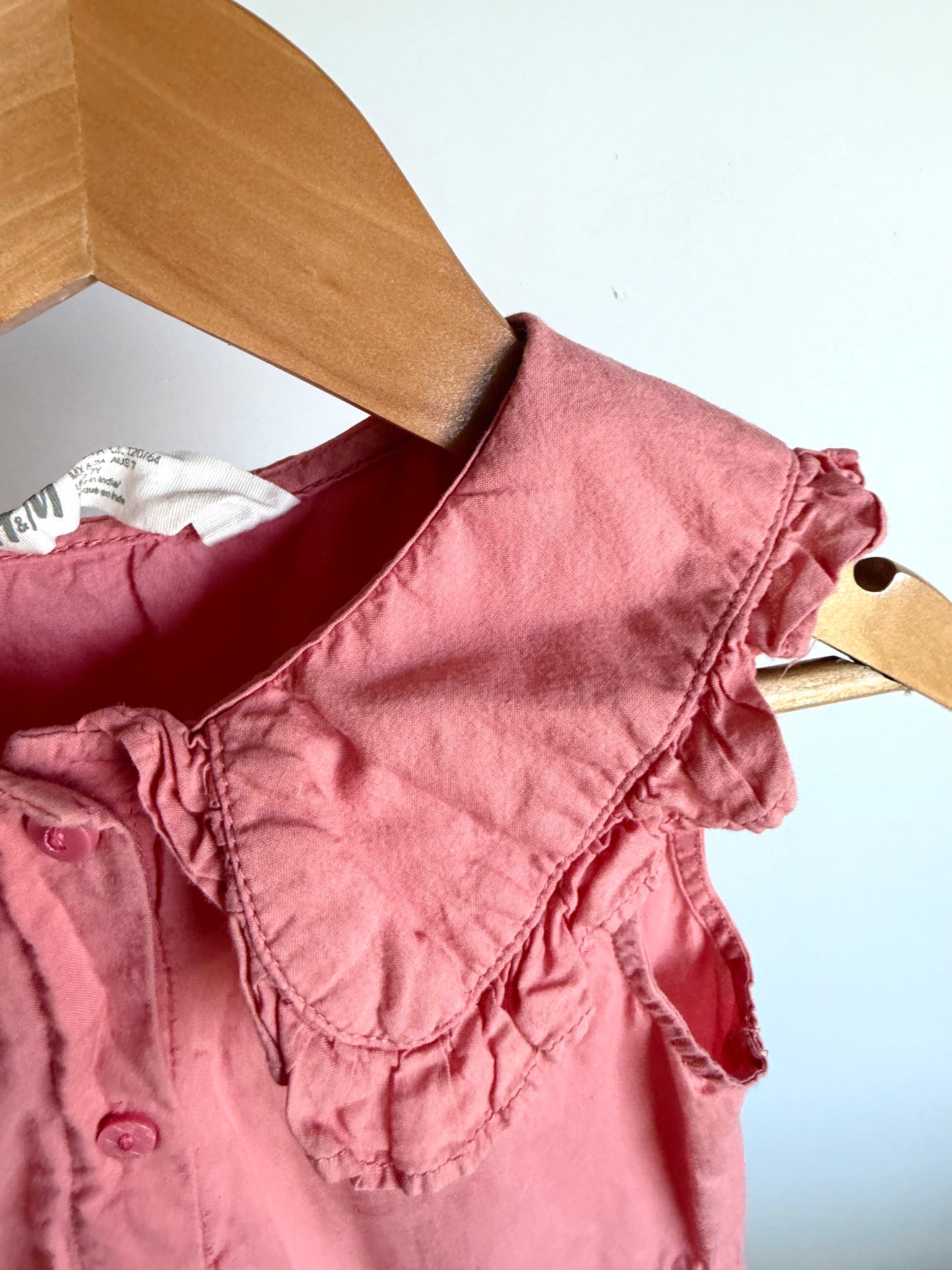H&M Blush Collared Dress / 6-7 years