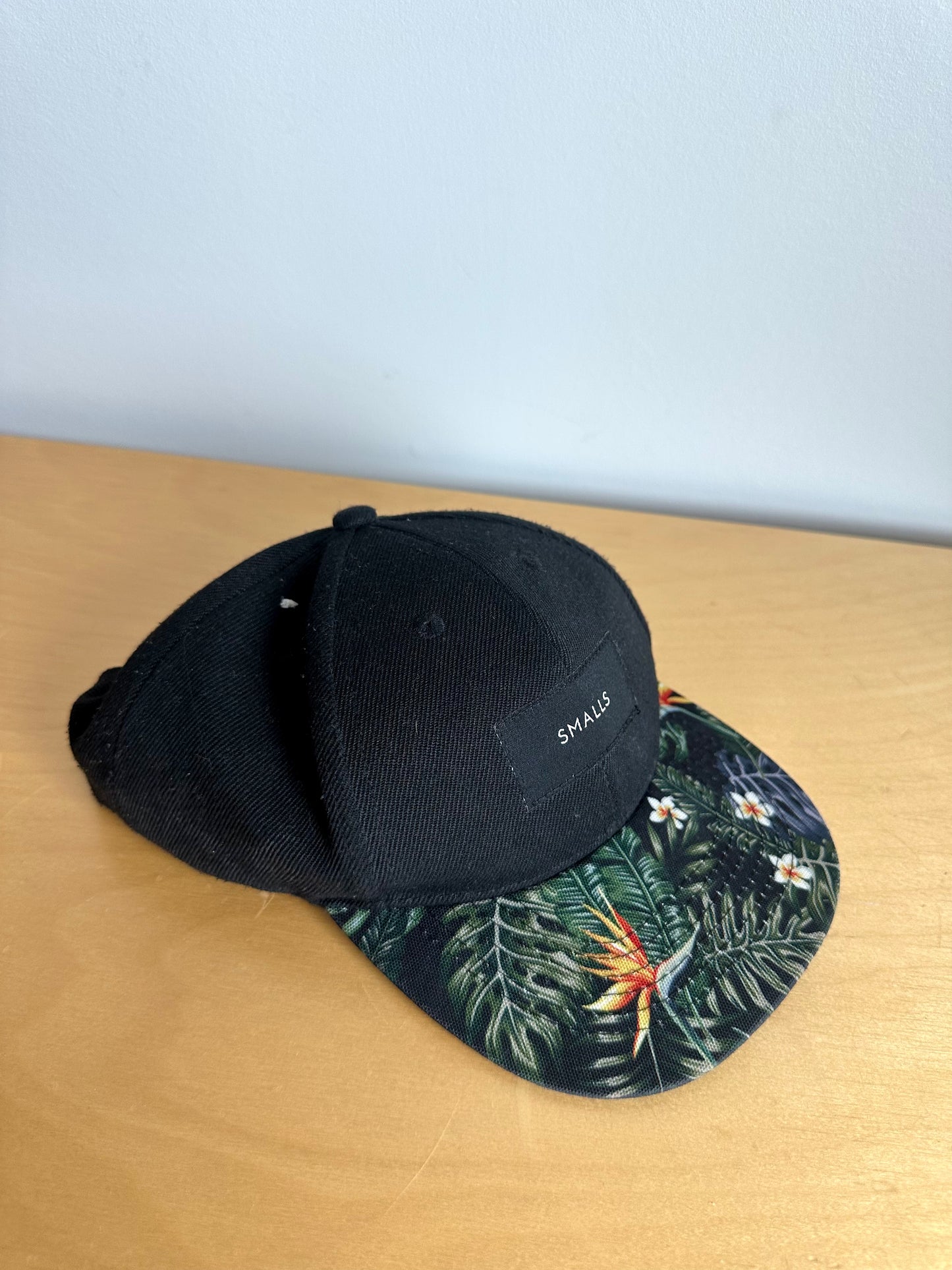 Black Tropical Ball Cap / 12m to 3T?