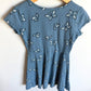 Blue Butterfly Dress / 7-8 years