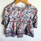 Flared Long Sleeve Floral Dress / 2T