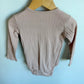 H&M Organic Pink Eyelet Bodysuit / 18m-2T