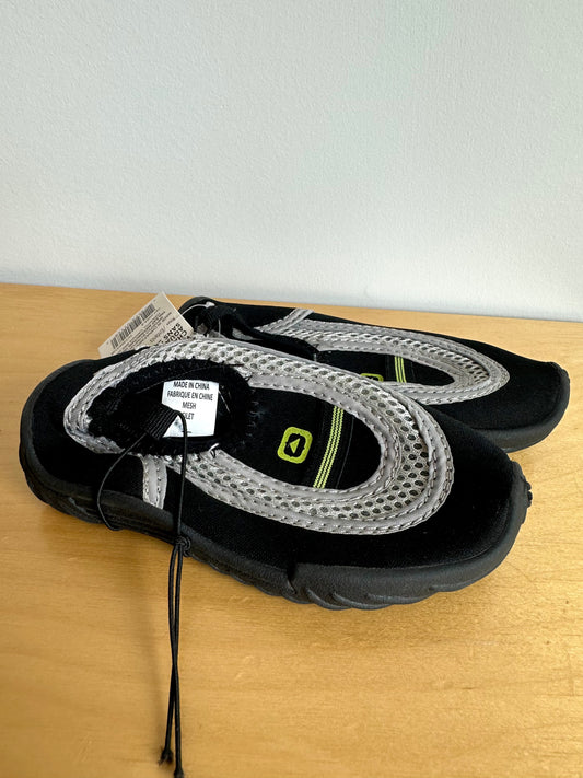 Black + Grey Water Shoes (With Tags) / Size 7 Toddler
