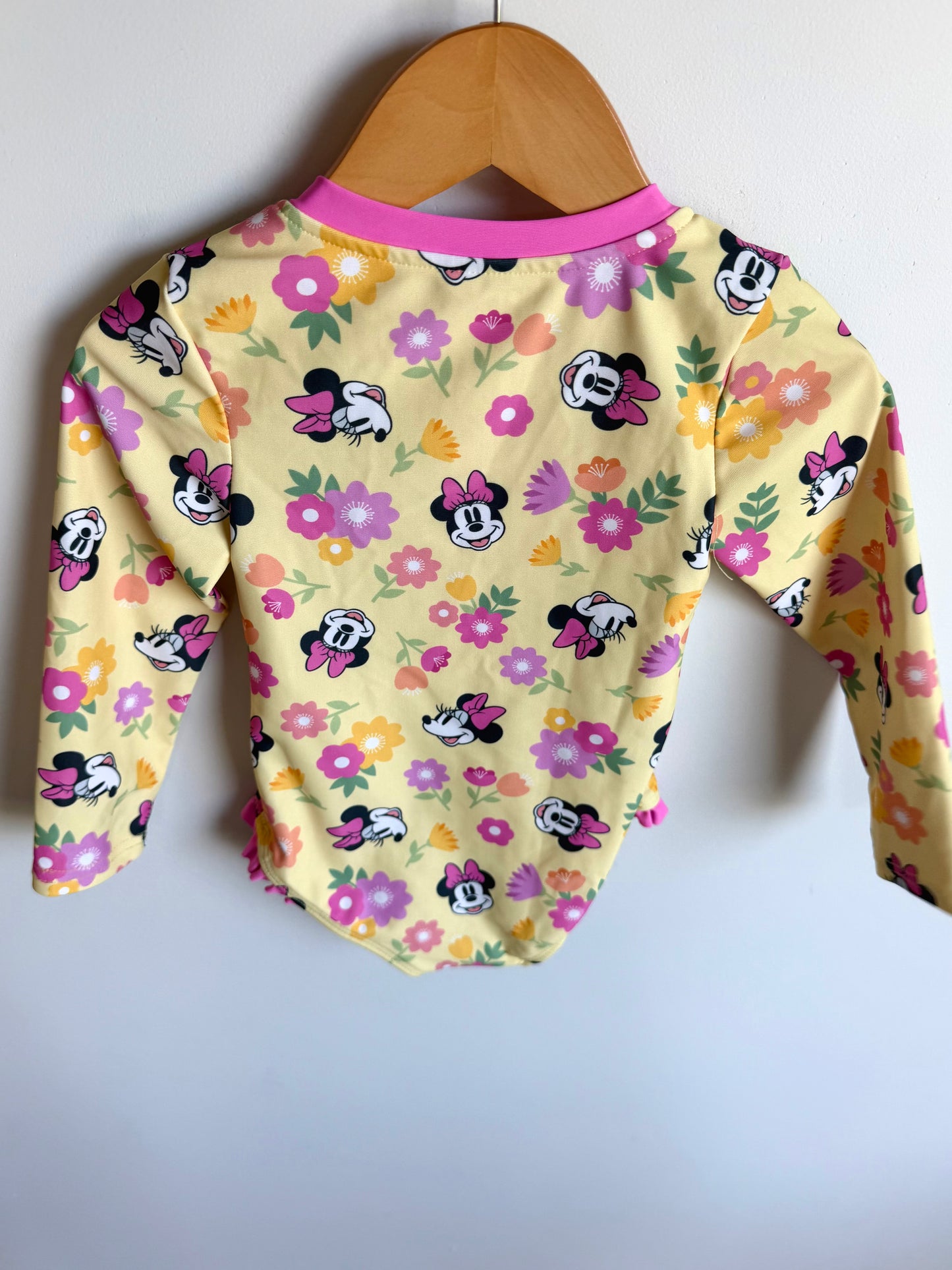 Yellow Minnie Mouse Swimsuit / 2T