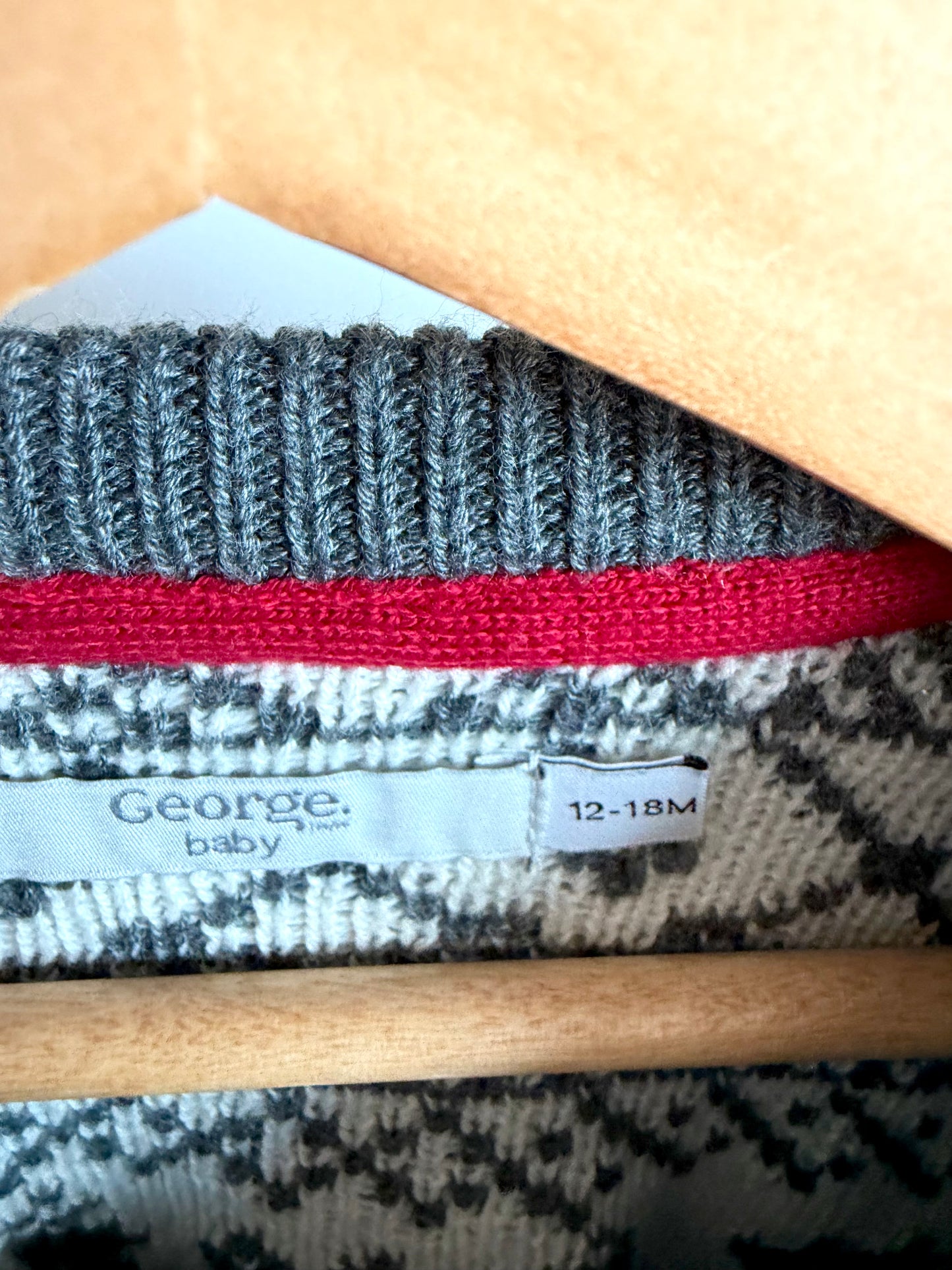 Deer Grey Sweater / 12-18m