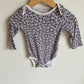 Purple Flowers Bodysuit / 6-12m