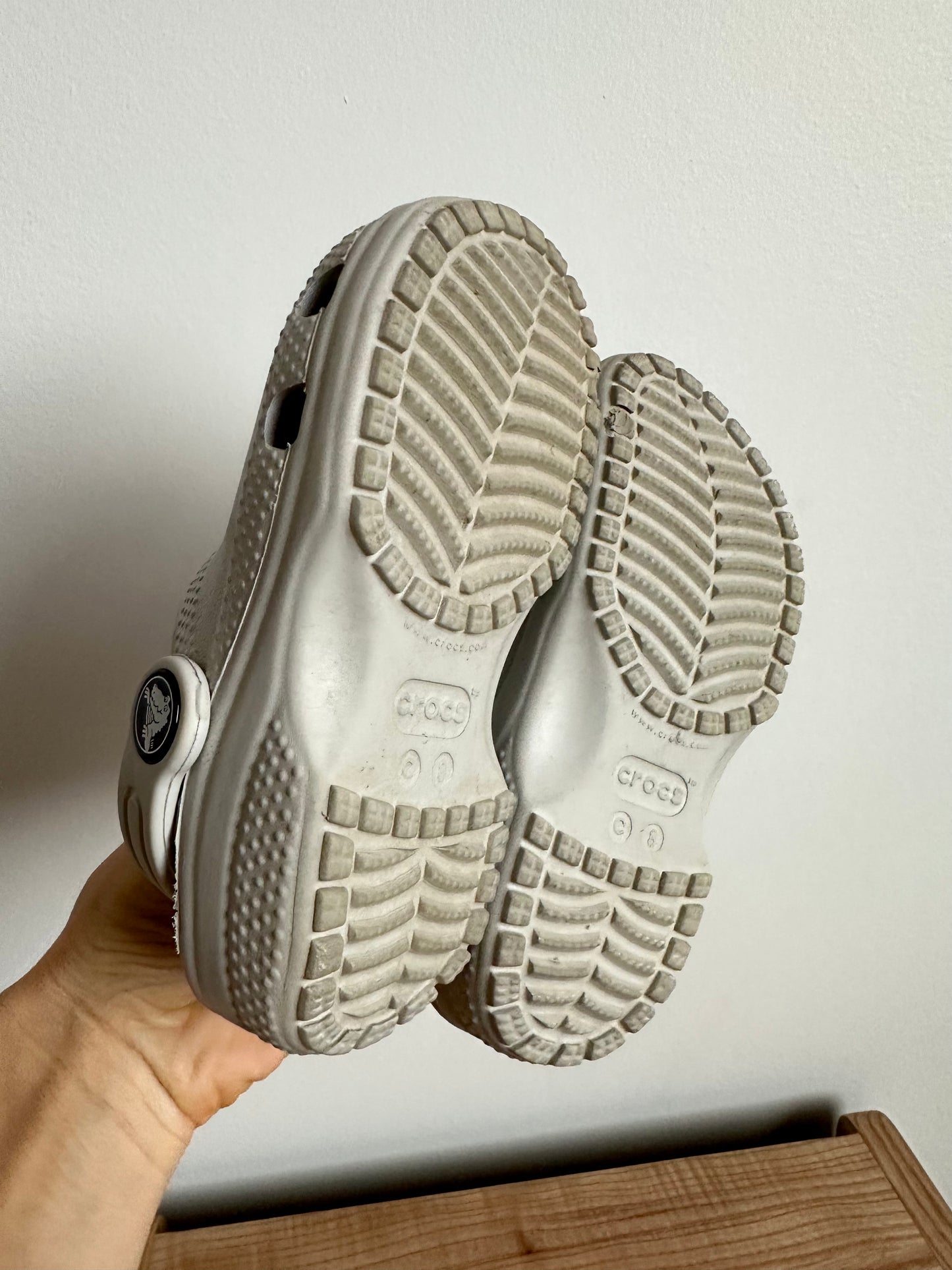 Grey Crocs / Size 8 Toddler