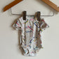 Dino + Elephant Bodysuits (Set of 2) / 0m