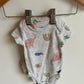 Dino + Elephant Bodysuits (Set of 2) / 0m