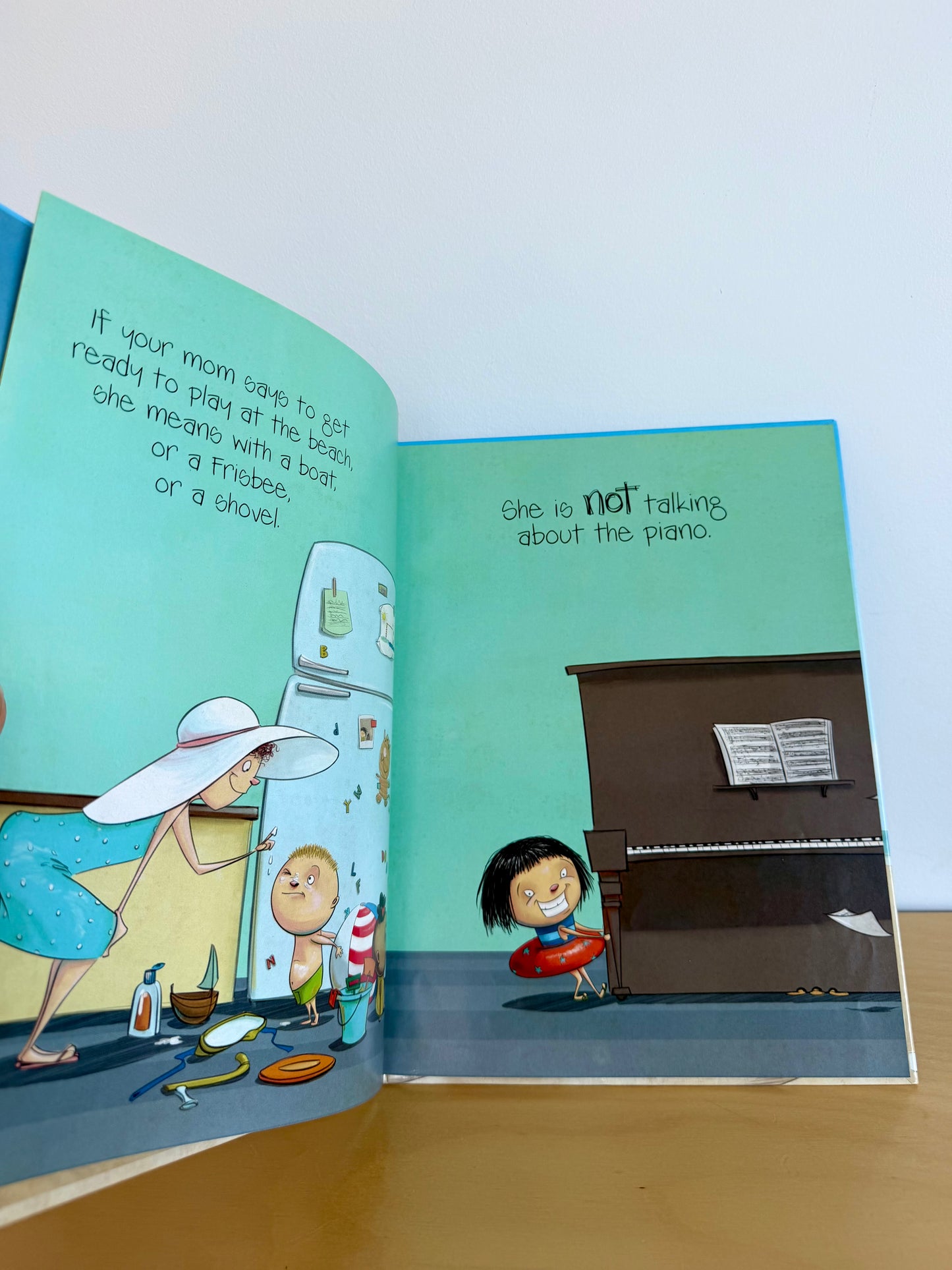 If You Ever Want to Bring a Piano to the Beach Hardcover Book (No Shipping) / 4-8 years