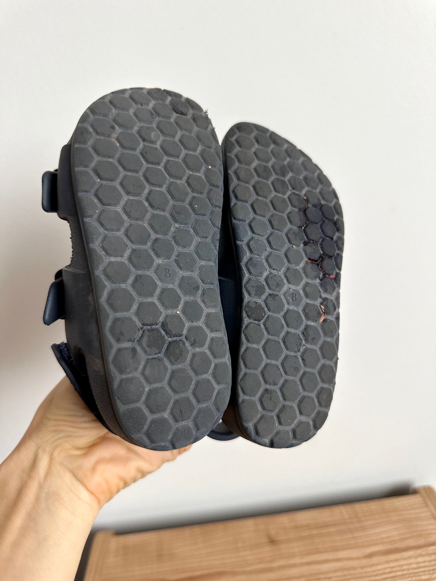 Navy Strap Sandals / Size 8 Toddler