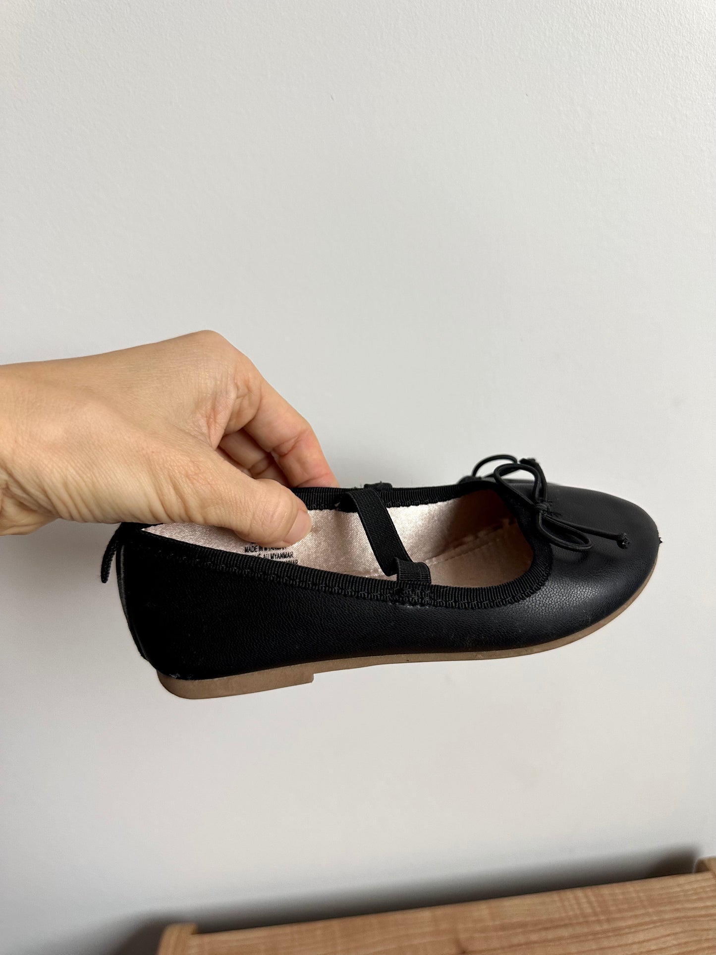 Black Ballet Flats / Size 10 Toddler