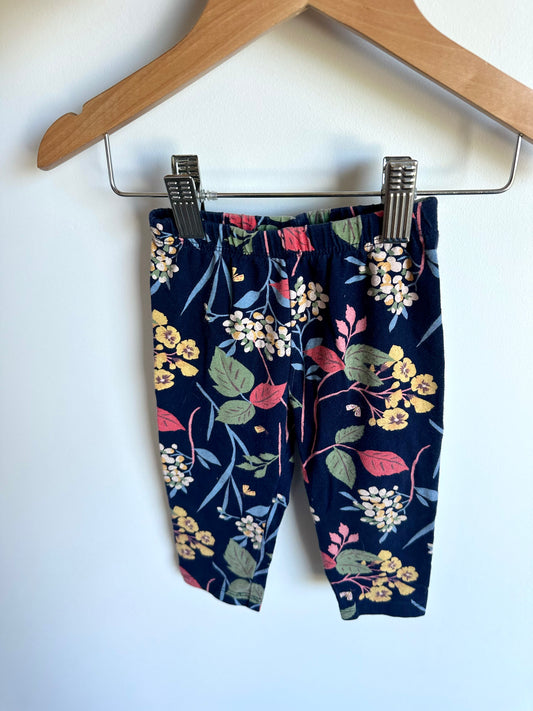 Gap Dark Floral Leggings / 6-12m