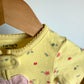 Yellow Floral Heart Sleeper / 6-9m