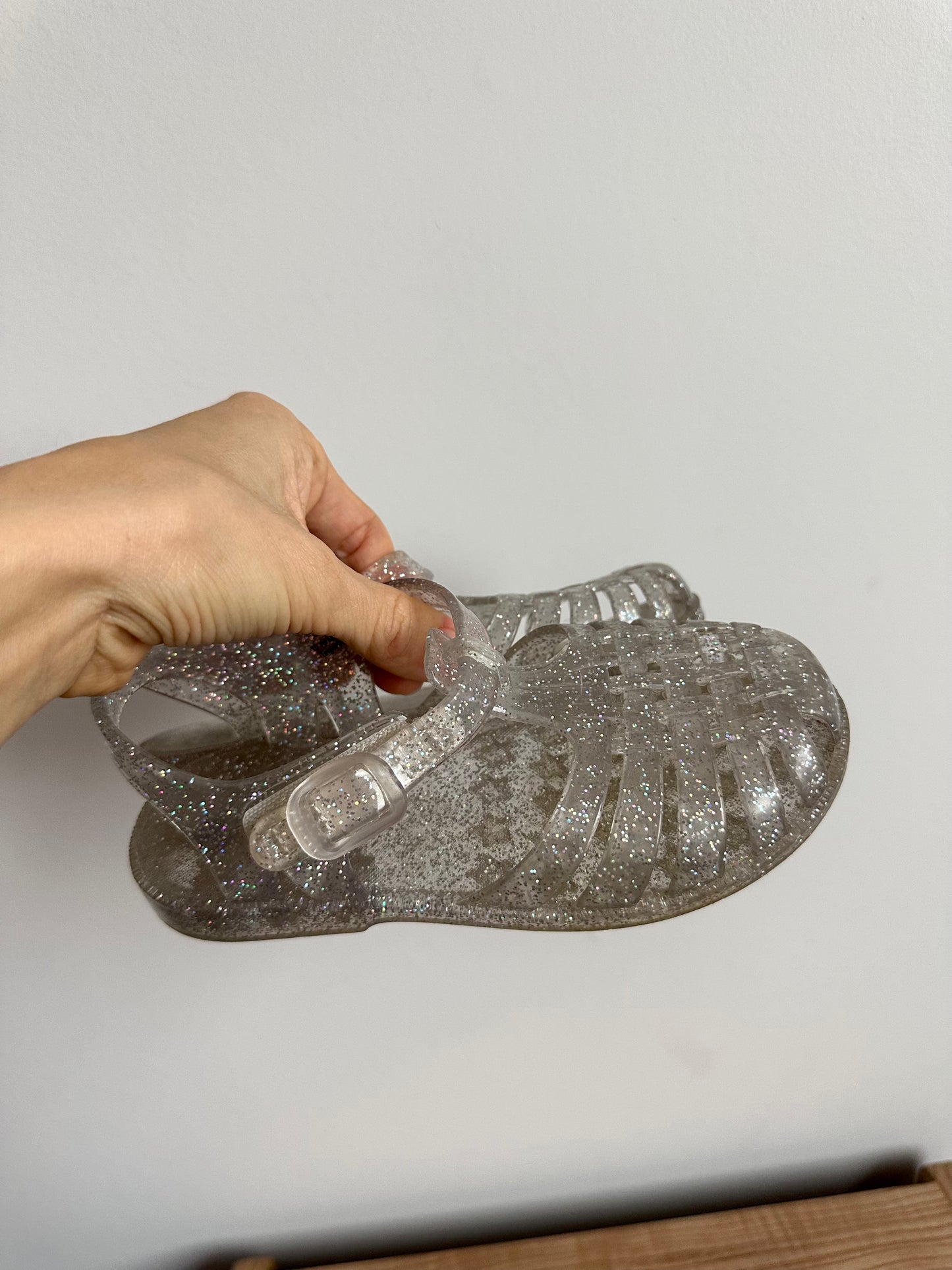 Sparkly Jelly Sandals / Size 10 Toddler