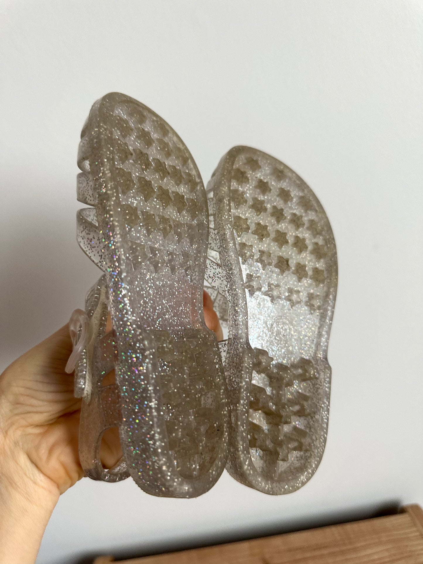 Sparkly Jelly Sandals / Size 10 Toddler