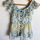 Floral Sparkly Button Top / 4T