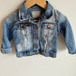 Zara Denim Distressed Jacket / 9-12m