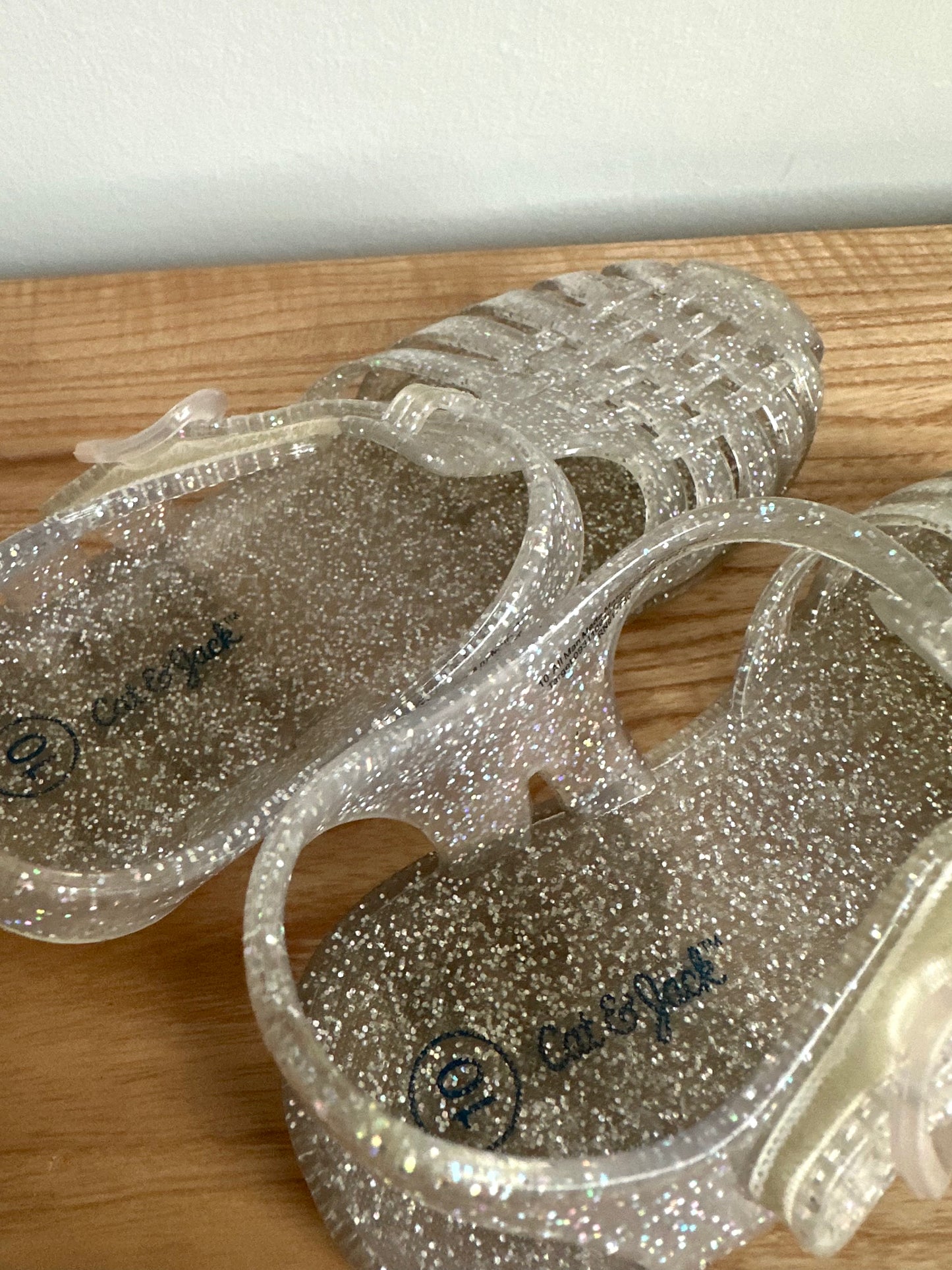 Sparkly Jelly Sandals / Size 10 Toddler