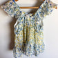 Floral Sparkly Button Top / 4T