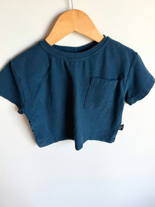 Teddy Little Blue Boxy Pocket T-shirt / 18-24m