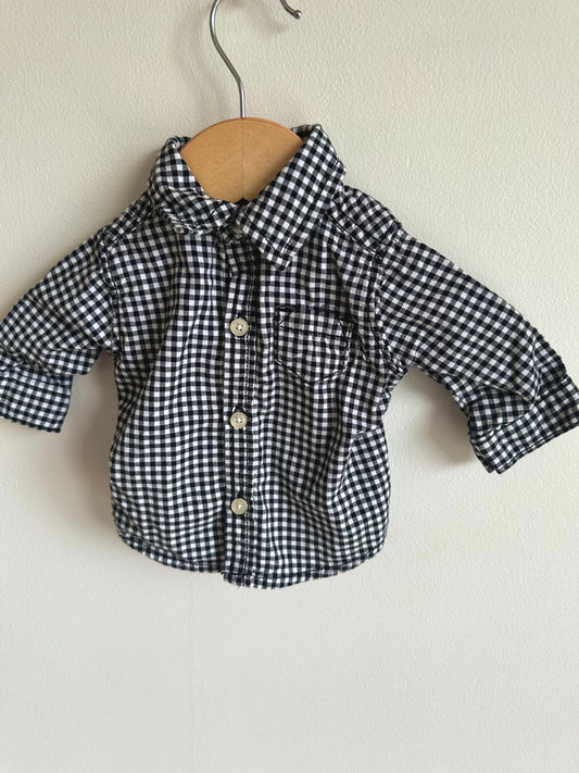 Checkered Button Up Shirt / 0m