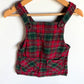 Plaid Overall Dress / 2T
