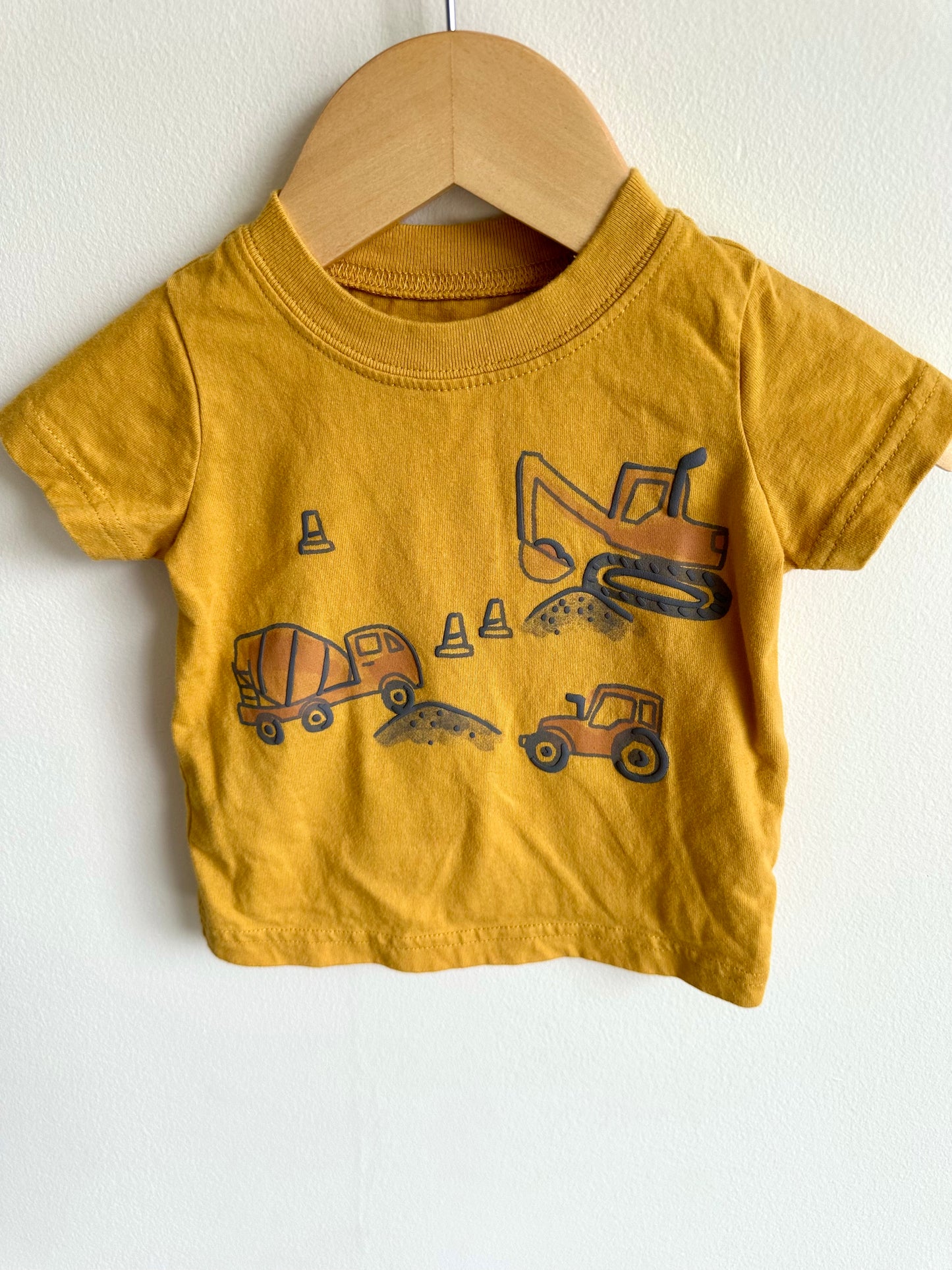 Yellow Vehicles Tee / 3-6m