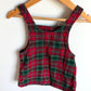 Plaid Overall Dress / 2T