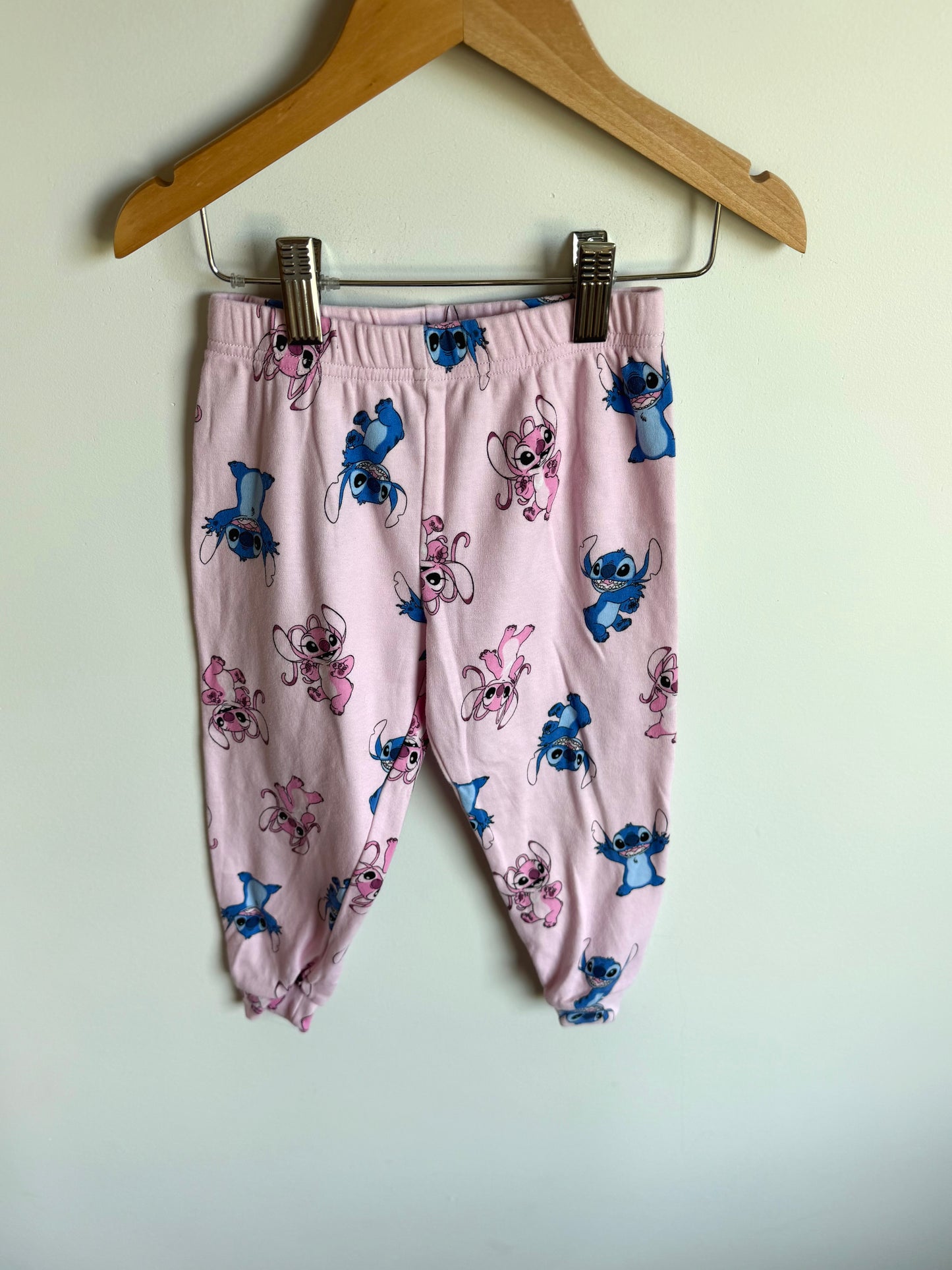 Stitch Fuzzy PJ Top + Bottoms Set / 2T